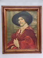 Large Portrait Print in Custom Wood Frame
