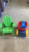 Kids chair and toy