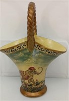 12" ceramic art vase