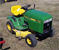 John Deere 170 Lawn Mower- Runs- NEW TIRES