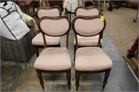 Group of 4 Heart shaped back Chairs