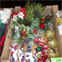 VINTAGE & NEWER CHRISTMAS DECOR- PICKS, ORNAMENTS>