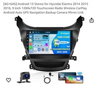 [4G+64G] Android 13 Stereo for Hyundai Elantra