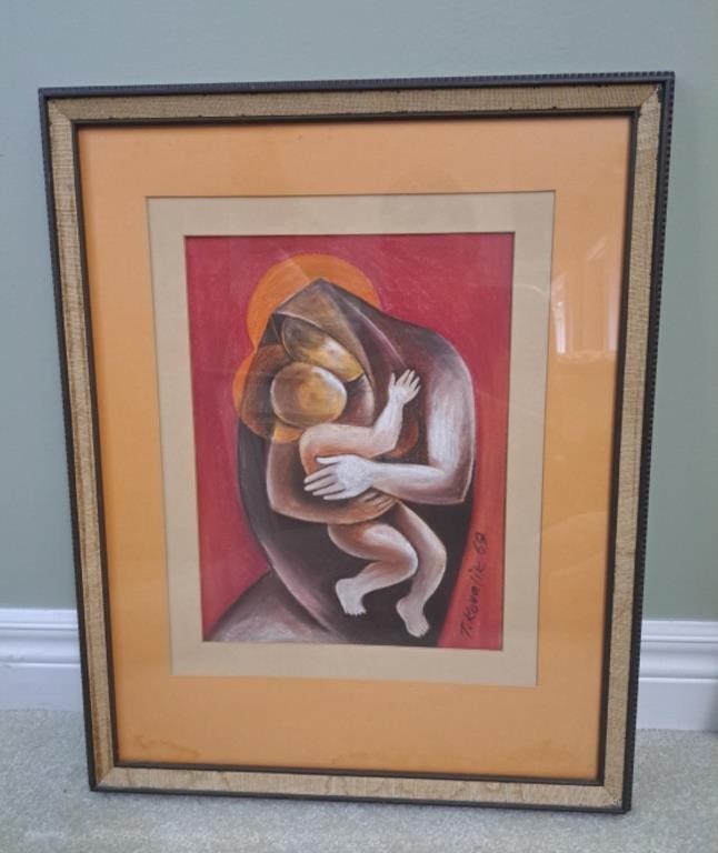 T. Kovalik 69 family artwork. Framed with glass