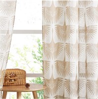 Natural Linen Curtains - Semi Sheer 2 panels