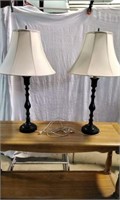 Pair of Vintage Candlestick lamps
