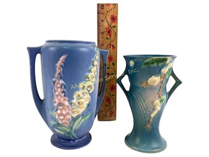 Roseville Snowberry vase July 1947 IV-6 pottery,