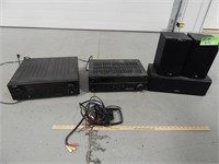 Denon and Yamaha receivers; Sony speaker and 2 Pol