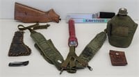Army Canteen, Rifle Stock, Sawvivor, Maglite