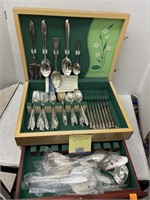 Rogers Springtime Silverware W/ Case