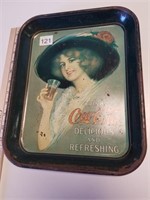 Vintage Coca Cola Metal Tray 10 3/4" x 13 1/4"