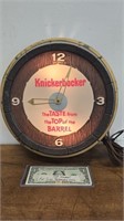 Knickerbocker Beer Lighted Barrell Advertising