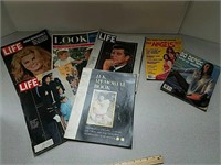 7 vintage magazines - Life, President John F