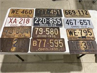 1930s Ohio license plates