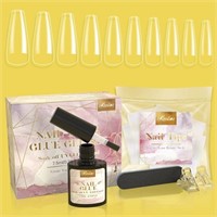 KREDIOO NAIL TIPS AND GLUE GEL SET