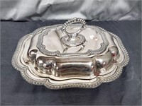 14 Inch English Silverplate Serving Dish