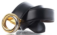 Cartier Reversible Leather 'Trinity' Belt