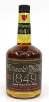 Old Fitzgerald 1849  Bourbon Whiskey Bottle