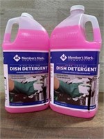 2 gallons pink lotion dish detergent