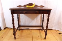 Vintage Mahogany Wood 1-Drawer Desk