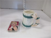 Marilyn Monroe playing cards & Mug