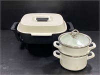 Black & Decker Electric Skillet &  Enamel Pots