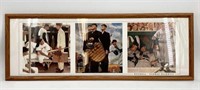 Norman Rockwell Framed Baseball Poster