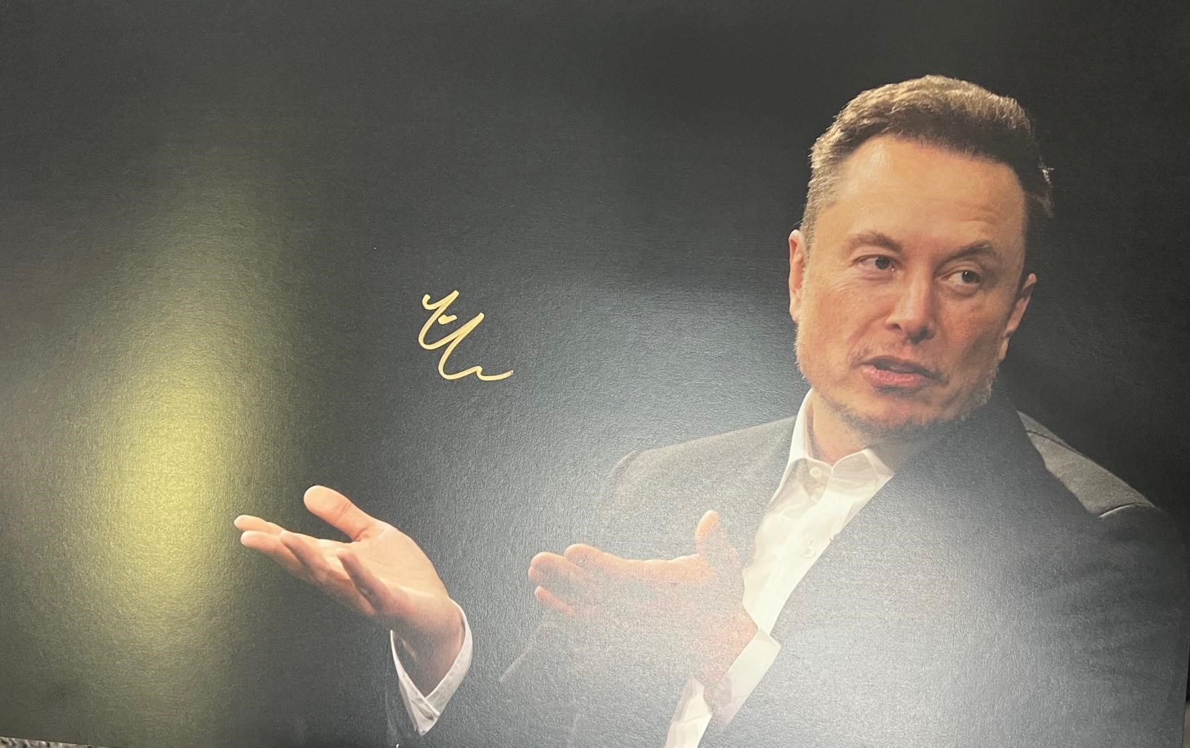 Elon Musk Signed 11x17 with COA