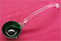 Forest Green Two-Tone Glass Punch Ladle
