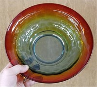 Rare Cambridge Glass Rubina 10.5" Bowl