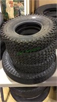 4 rubber tires, 3 are 4.10/3.50 -6 , one is