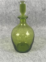 Blenko Green Glass Decanter