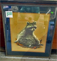 Ricky Racoon Print, Signed Charles Frace