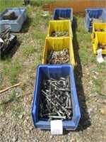 233) 4 bxs of misc nuts bolts
