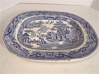 Staffordshire Blue Willow Platter