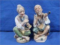 Vintage Man & Woman Ceramic Figurines