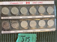 1992 Canada Quarters set
