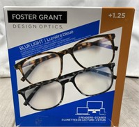 Foster Grant Reading Glasses Size 1.25