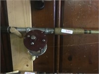 reel and rod (middle rod in second picture)