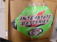 Interstate Batteries metal sign