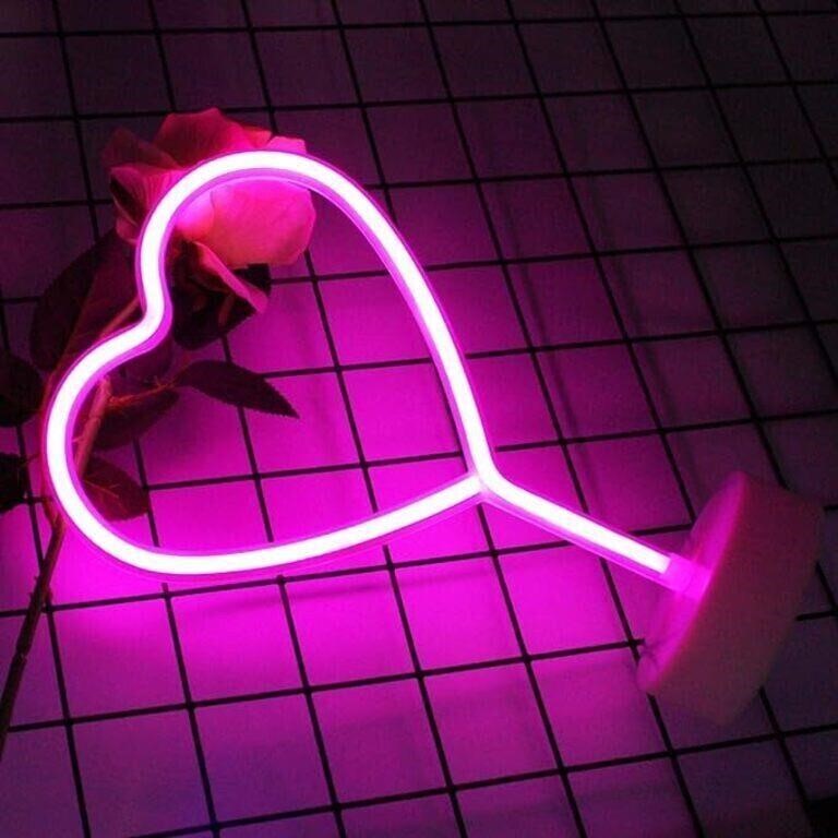 *NEW Heart Neon Sign