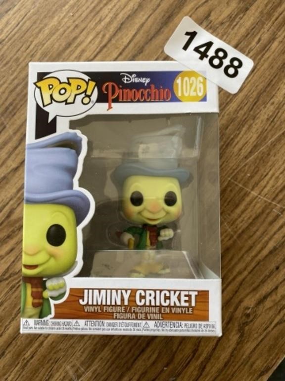 DISNEYS PINNOCHIO JIMINY CRICKET FUNKO POP #1026