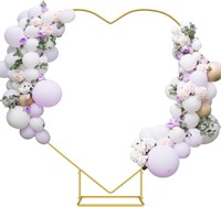 6.6ft Heart Shape Balloon Arch Stand - Gold