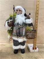 18 inch Santa with basket figure