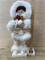 18 inch lighted porcelain doll