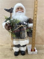 18 inch Santa with basket figure