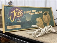 Joe Camel Light Up Sign - WORKS - 20"x9"