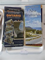 TRAY: ASSORTED CANADIAN ROAD MAPS