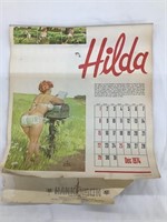 Vintage “Hilda” Hankinson Hardware Calendar,
