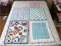 Handmade Baby Quilts (5) #115 Solids/Multi-Color